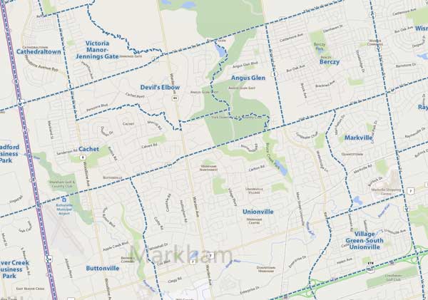 Unionville neighbourhood map